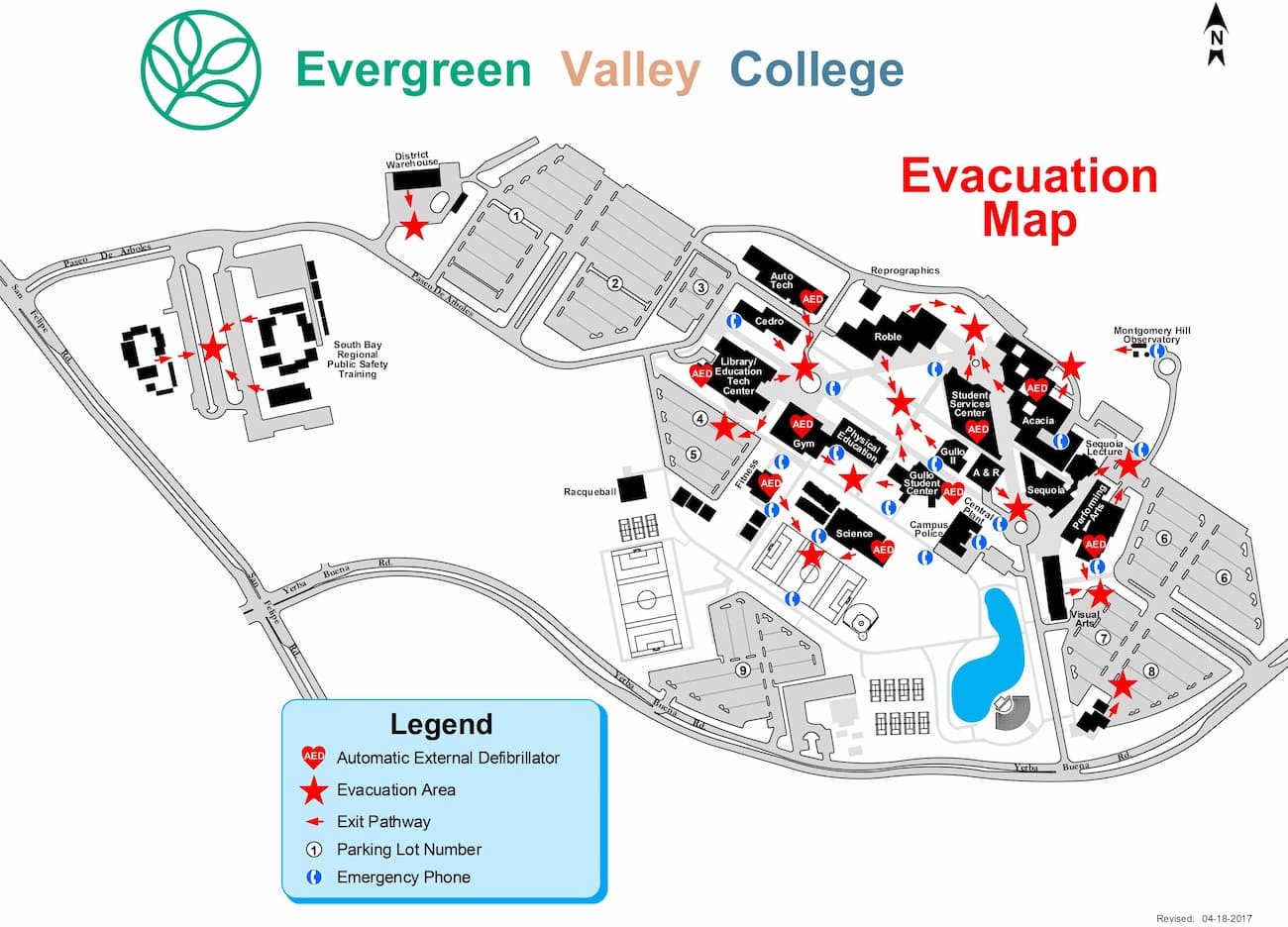 EVC Campus Evac Map