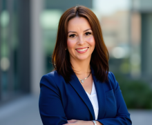 Dr. María Villagómez, SJCC President Finalist Headshot