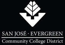 SJECCD Logo Type Stacked White Text White Symbol